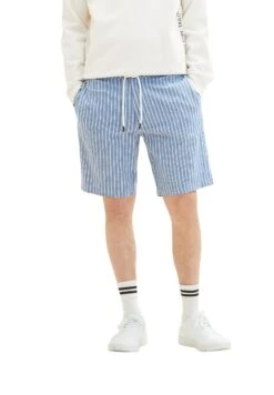 TOM TAILOR Denim Gemusterte Bermuda - Shorts - Blue White Stripe -Tom Tailor Winkel 8624ec7d67d8483881d201c9a404c0ac