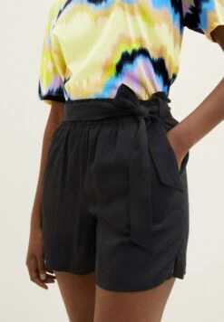 TOM TAILOR Denim Mit Elastischem Bund - Shorts - Deep Black -Tom Tailor Winkel 86f3653f66944aa3ab44f08d1483239f