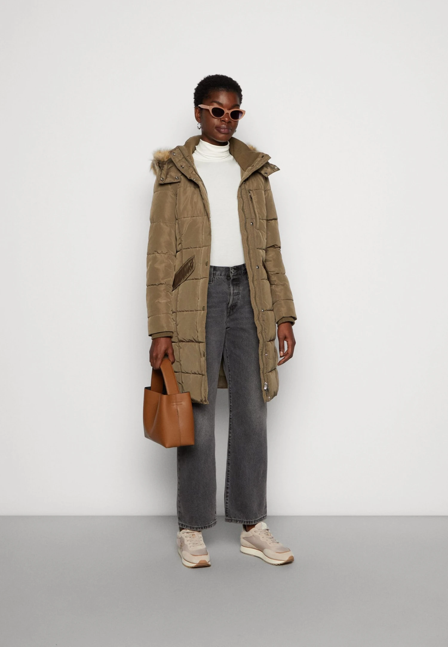 Tom Tailor Signature Puffer Coat - Winterjas - Tarmac Khaki 4 Tom Tailor Signature Puffer Coat - Winterjas - Tarmac Khaki - Afbeelding 2