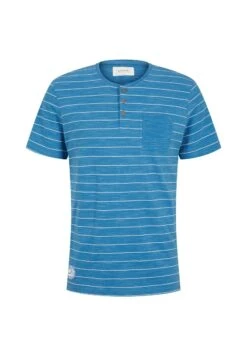Tom Tailor Gestreiftes- T-Shirt Print - Blue White Inject Stripe -Tom Tailor Winkel 8790de677e4b4be99b906ae8e6eb761d