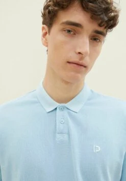 TOM TAILOR Denim Poloshirt - Washed Out Middle Blue -Tom Tailor Winkel 87ce204fa4074f339e4974ef6447969e