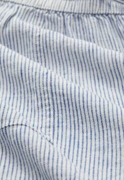 TOM TAILOR Denim Easy - Shorts - White Blue Vertical Stripe -Tom Tailor Winkel 87f758b507c741b7bbaf1e7469758ac8