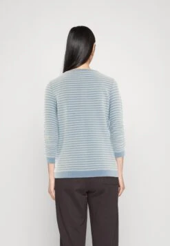 TOM TAILOR Denim Striped Jacquard - Sweater - Midblue White -Tom Tailor Winkel 8879230a8e944788ad6533ff8f1a4f38