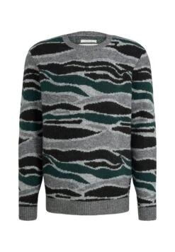 TOM TAILOR Denim Trui - Green Black Marble Jacquard -Tom Tailor Winkel 88f1c04ac1f749dbaeec77e86095f55a