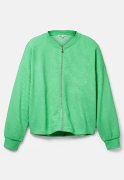 TOM TAILOR Denim Mit Struktur - Sweater Met Rits - Strong Green -Tom Tailor Winkel 8a1db55b95704d179d89ec8303b19dd7