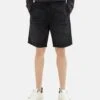 TOM TAILOR Denim Mit Elastischem Bund - Jeansshort - Used Dark Stone Black Denim