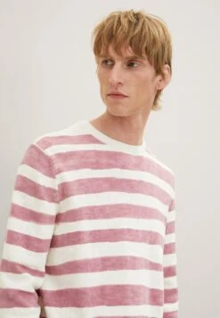 Tom Tailor Trui - Velvet Rose Water Stripe -Tom Tailor Winkel 8ad2459e3b864a65a96fee134a106eaf