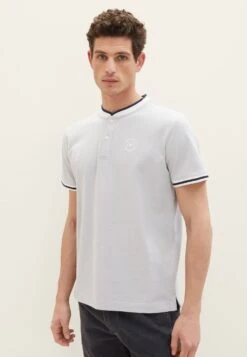 Tom Tailor T-Shirt Basic - Grey Two Tone Pique