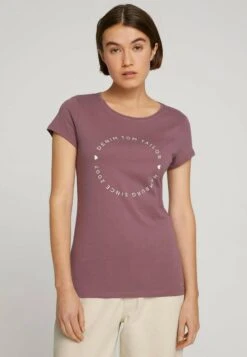 TOM TAILOR Denim T-Shirt Print - Wild Mauve