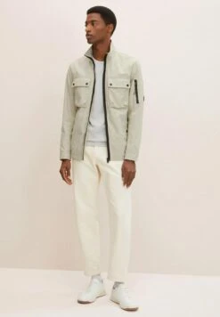 Tom Tailor Stehkragen - Lichte Jas - Beige Alfalfa