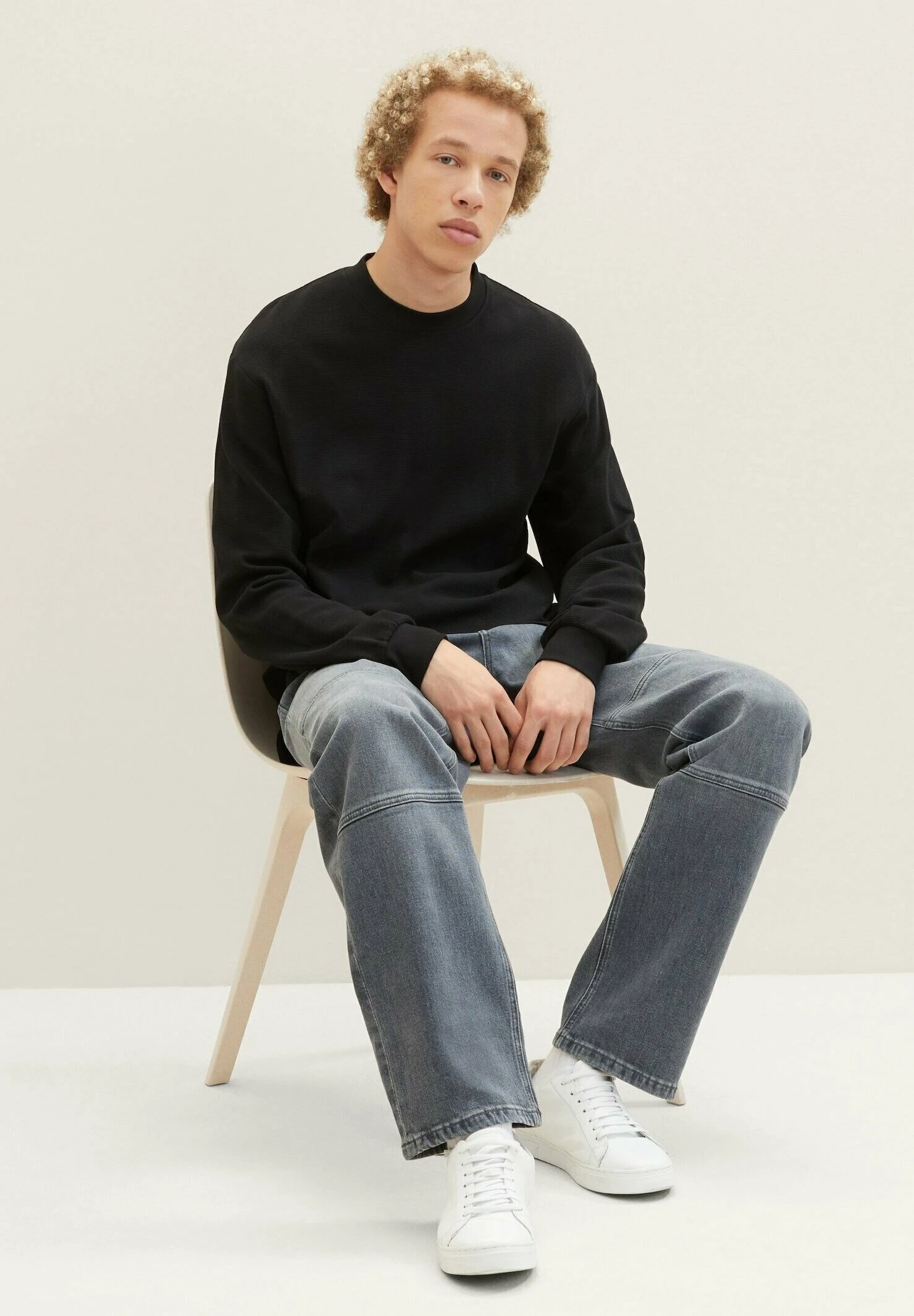 TOM TAILOR Denim Straight Leg Jeans - Used Mid Stone Grey Denim 8 TOM TAILOR Denim Straight Leg Jeans - Used Mid Stone Grey Denim - Afbeelding 6