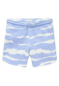 Tom Tailor Jogger - Shorts - Blue Heron Tie Dye Stripe
