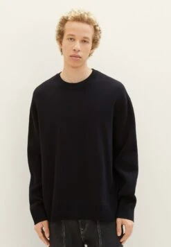 TOM TAILOR Denim Sweater - Black