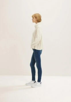TOM TAILOR Denim Nela - Slim Fit Jeans - Used Dark Stone Blue Denim -Tom Tailor Winkel 8d9921e9c9154bfba0661a5e98b43373