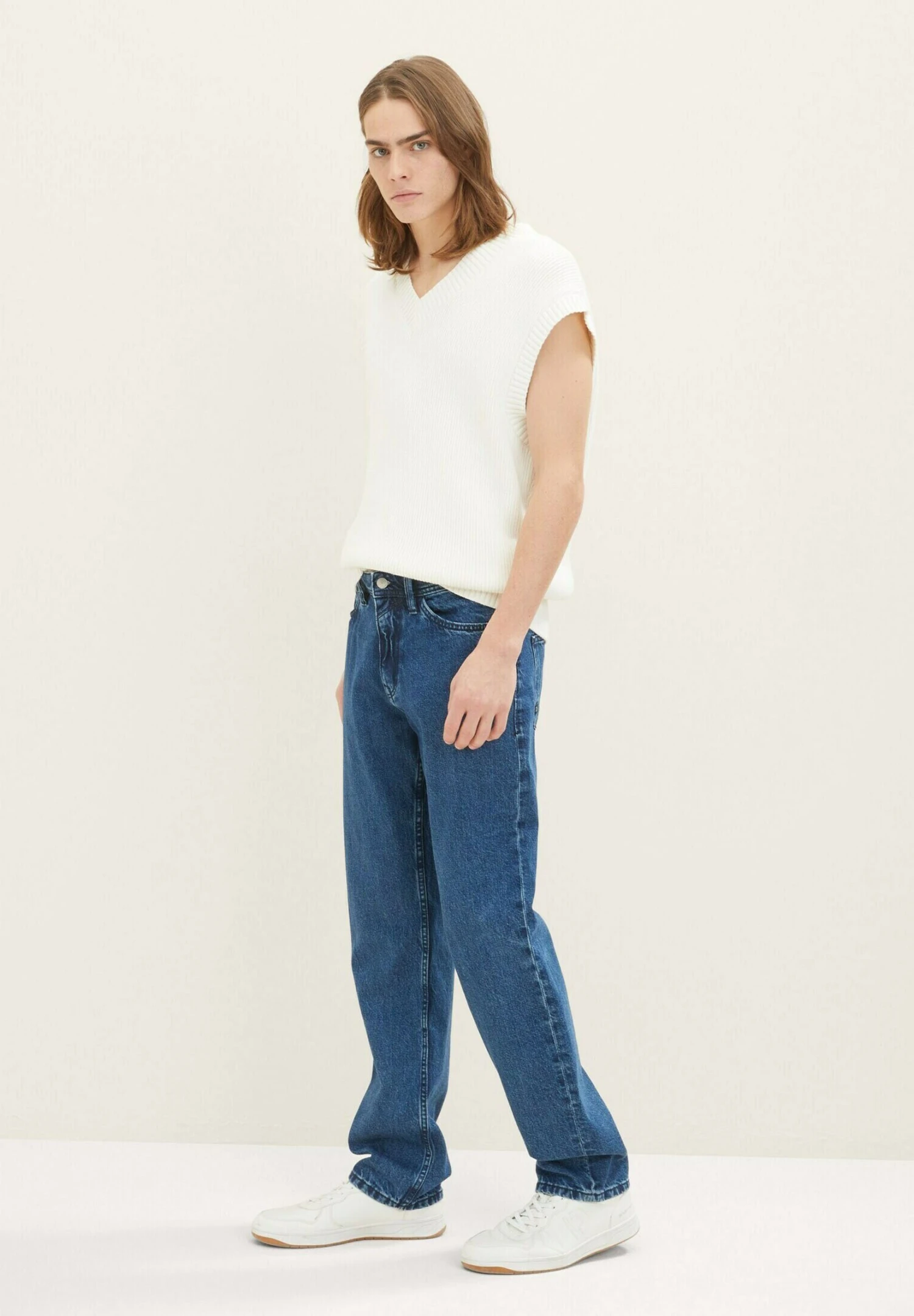 TOM TAILOR Denim Straight Leg Jeans - Clean Mid Stone Blue Denim 8 TOM TAILOR Denim Straight Leg Jeans - Clean Mid Stone Blue Denim - Afbeelding 6