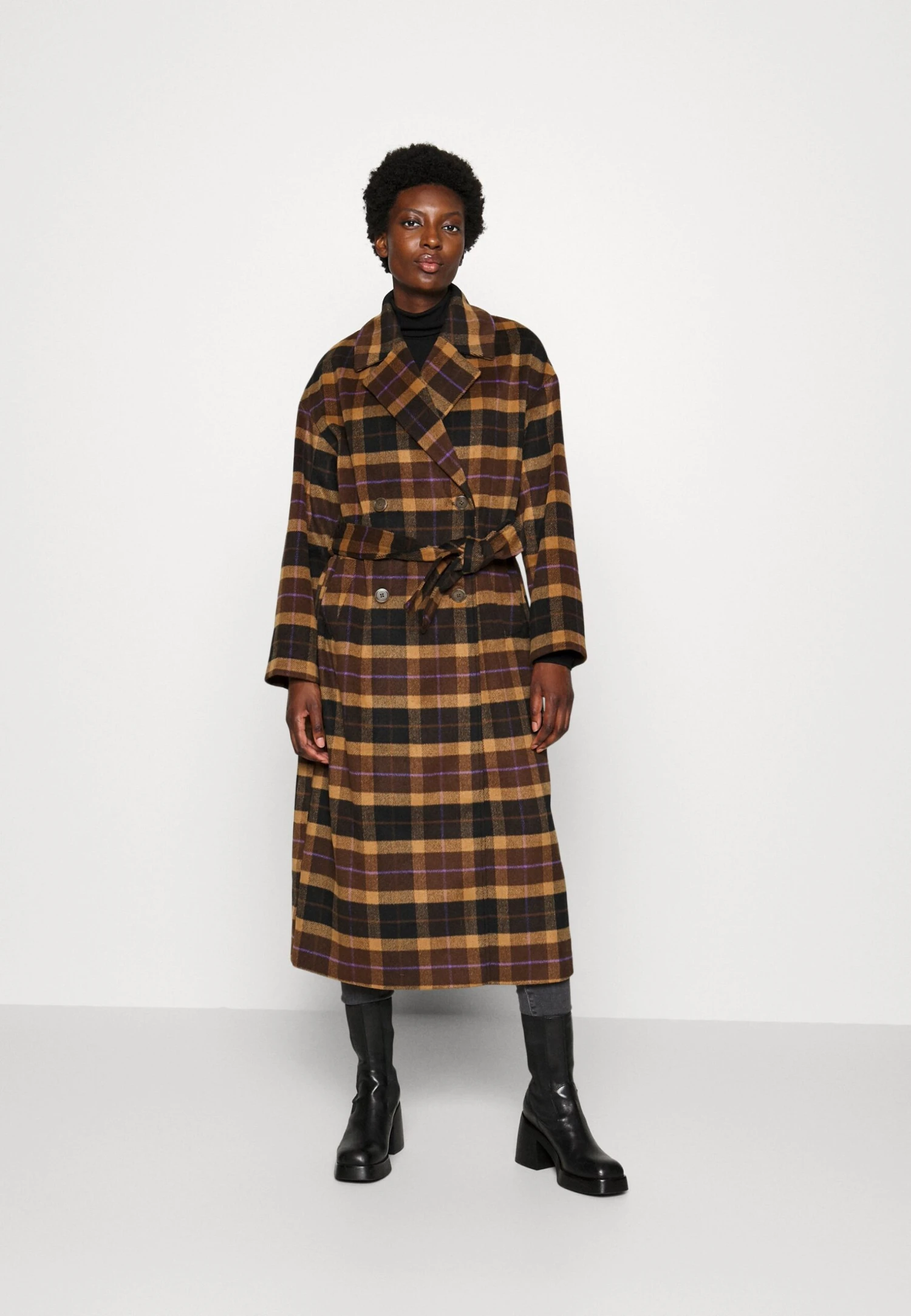 TOM TAILOR Denim Loose Belted Coat - Mantel - Brown 3 TOM TAILOR Denim Loose Belted Coat - Mantel - Brown