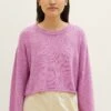 TOM TAILOR Denim Boxy Crew Neck - Trui - Blueberry Blush