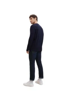 Tom Tailor Henley Langarm - Longsleeve - Dunkelblau