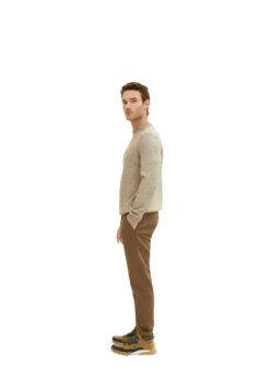 Tom Tailor Broek - Beige Two Tone Dobby -Tom Tailor Winkel 904c7fd37ec149afa87929f9e2138724