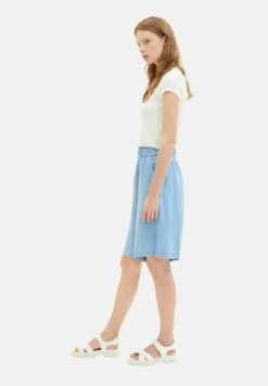 TOM TAILOR Denim High Waist Bermuda - Jeansshort - Light Stone Bright Blue Denim -Tom Tailor Winkel 9062ef58bab14c54affe40e762bd1924