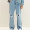 TOM TAILOR Denim Straight Leg Jeans - Destroyed Light Stone Blue Denim 2 TOM TAILOR Denim Straight Leg Jeans - Destroyed Light Stone Blue Denim -Tom Tailor Winkel 90c8fc6d7e504d82b1a01a213c1aedf2