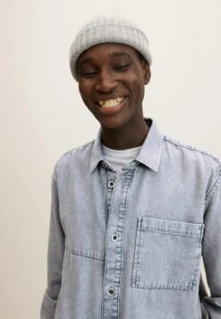 TOM TAILOR Denim Overhemd - Clean Light Stone Grey Denim -Tom Tailor Winkel 911036cbdb22421d9f86dc999209ef27