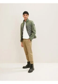 Tom Tailor Hybrid - Jas - Dusty Olive Green -Tom Tailor Winkel 91263bc240b540dcb1b4cec4ae78b8be
