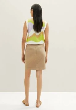 Tom Tailor Mit Taschen - Jeansrok - Splashed Clay Beige -Tom Tailor Winkel 91b2753bcf4742d5b99f58d48cbe3aa0