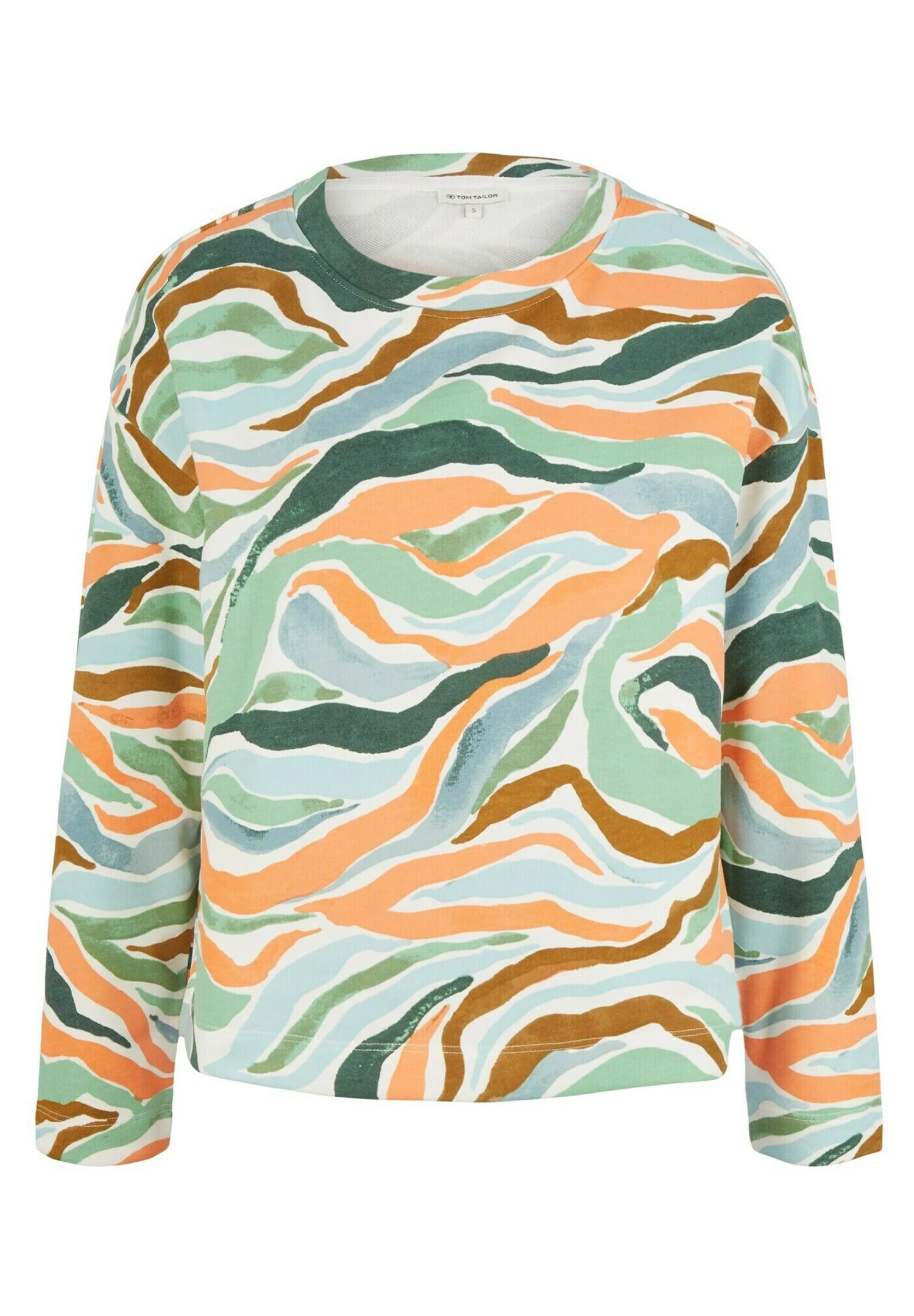 Tom Tailor Gemustertes- Sweater - Colorful Wavy Design 7 Tom Tailor Gemustertes- Sweater - Colorful Wavy Design - Afbeelding 5