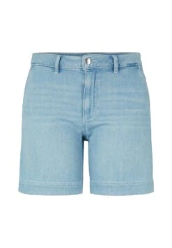 Tom Tailor Bermuda Mit Gürtelschlaufen  - Jeansshort - Light Stone Bright Blue Denim