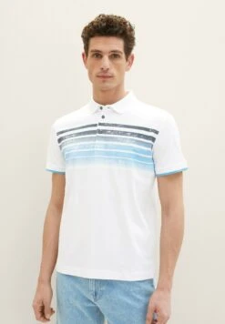 Tom Tailor Mit Print - Poloshirt - White