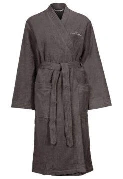 Tom Tailor Basic Kimono Unisex - Badjas - Dark Grey