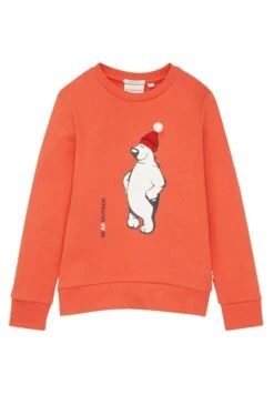 Tom Tailor Mit Motivprint  - Sweater - Lux Coral Red