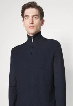 Tom Tailor Structured Troyer - Trui - Blue Grey -Tom Tailor Winkel 953f9a74c02d409c871548e14ce892b1