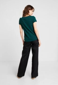 TOM TAILOR Denim Printed Stripe Tee - T-Shirt Print - Green/Rose -Tom Tailor Winkel 954d6de5d08846bead3128c6aa30f8a5