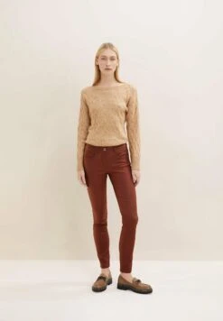 Tom Tailor Alexa Skinny - Leren Broek - Spicy Chocolate -Tom Tailor Winkel 966ec84a05a74df7bb3531693e8178ba