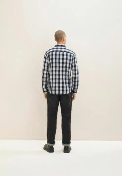 Tom Tailor Overhemd - Navy Off White Check -Tom Tailor Winkel 96d188b6fad547e893bbc1df88a5bb6c