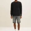 Tom Tailor Josh - Jeansshort - Clean Mid Stone Grey Denim
