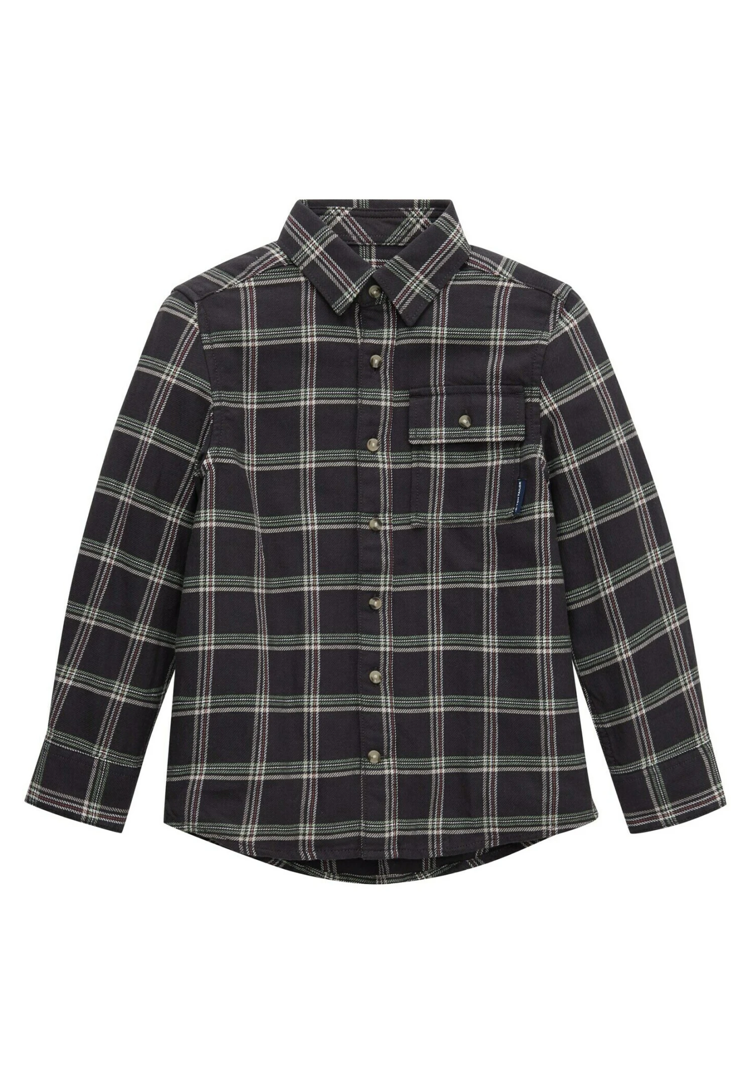 Tom Tailor Mit Karomuster - Overhemd - Coal Grey Multicolor Check 3 Tom Tailor Mit Karomuster - Overhemd - Coal Grey Multicolor Check