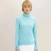 TOM TAILOR Denim Rollkragen - Trui - Bright Reef Blue -Tom Tailor Winkel 9771b2d23db74584bf458a571e9200c3