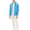 Tom Tailor Strukturierte- Sweater Met Rits - Rainy Sky Blue