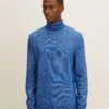 Tom Tailor Melierter Rollkragen- Trui - Hockey Blue Melange