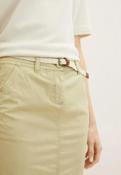 Tom Tailor Röcke Unifarbender Rock - Kokerrok - Light Moderate Olive -Tom Tailor Winkel 99255de4a654404096f675ffddf00f3c