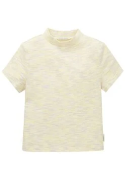Tom Tailor Mit Struktur - T-Shirt Print - Lime Lilac White Space Dye