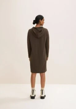 Tom Tailor Jurk - Tarmac Khaki Melange -Tom Tailor Winkel 9a6889cc00374a8c890950a8c0998d0e