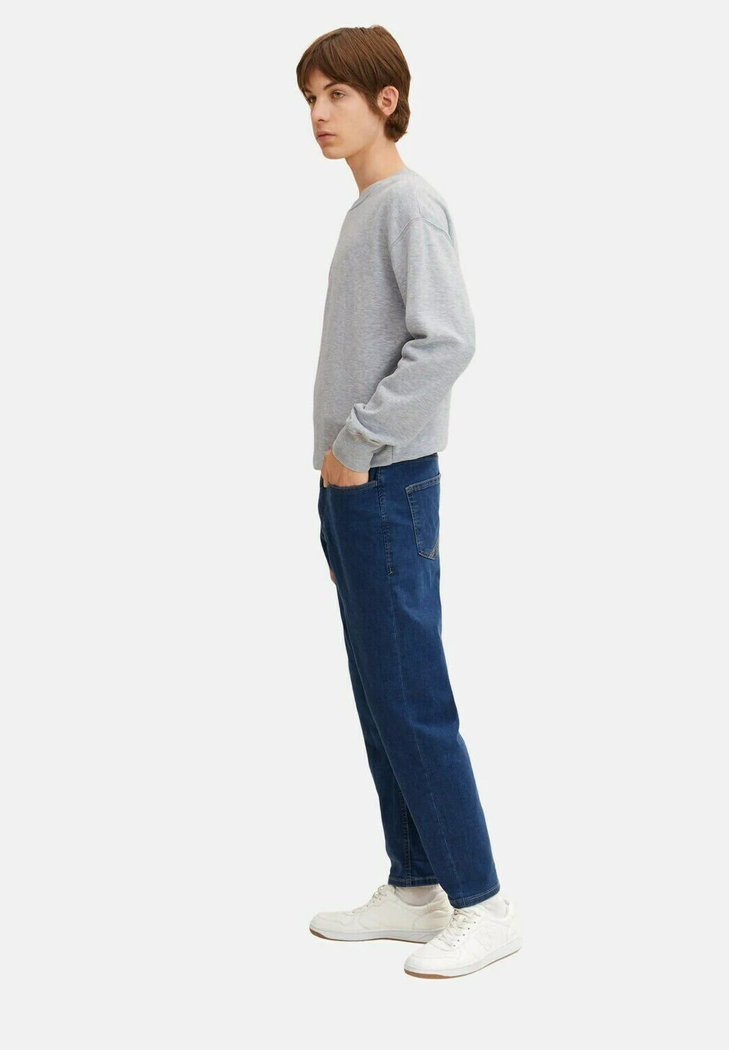 TOM TAILOR Denim Straight Leg Jeans - Used Mid Stone Blue Denim 7 TOM TAILOR Denim Straight Leg Jeans - Used Mid Stone Blue Denim - Afbeelding 5