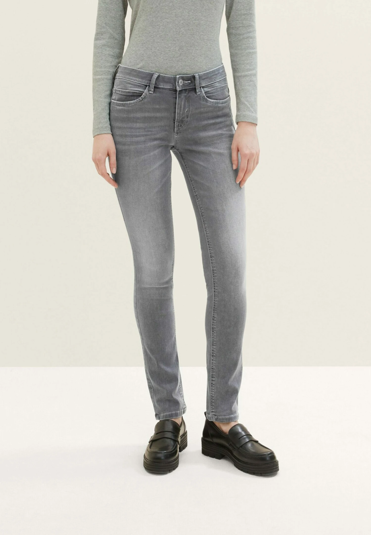 Tom Tailor Alexa - Slim Fit Jeans - Used Mid Stone Grey Denim 8 Tom Tailor Alexa - Slim Fit Jeans - Used Mid Stone Grey Denim - Afbeelding 6