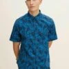 Tom Tailor Mit Printmuster - Overhemd - Blue Shades Tropical Design