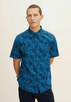 Tom Tailor Mit Printmuster - Overhemd - Blue Shades Tropical Design