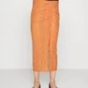 TOM TAILOR Denim Midi Skirt With Rouching - Maxirok - Mango Vichy -Tom Tailor Winkel 9ccef5797e614afbba42c3dc0a0d45fe